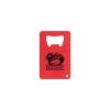 Promotional Credit Card Powder Coated Bottle Opener Red SNGCBO