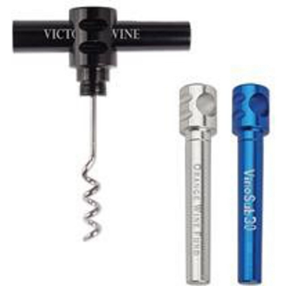Custom Anodized Aluminum Wine/Champagne Corkscrew Opener with Logo SNGCCO