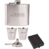 Promotional The Kenzie Flask, Shot Glass and Funnel Gift Set Silver SNGFFS