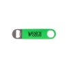 Promotional Vinyl Wrapped Paddle Style Bottle Opener Green SNGPBO