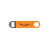 Promotional Vinyl Wrapped Paddle Style Bottle Opener Orange SNGPBO