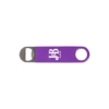 Promotional Vinyl Wrapped Paddle Style Bottle Opener Purple SNGPBO