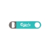 Promotional Vinyl Wrapped Paddle Style Bottle Opener Teal Blue SNGPBO