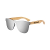 Promotional No Frame Bamboo Sunglasses Bamboo Wood Brown/Silver SUNBAM