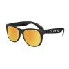 Promotional Classic Black Frame Mirror Lens Sunglasses Orange/Black SUNCLM