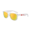 Promotional Clear Iconic Frame Mirror Lens Sunglasses Orange/Clear SUNCLR