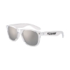 Promotional Clear Iconic Frame Mirror Lens Sunglasses Silver/Clear SUNCLR