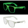 Promotional Glow in the Dark Iconic Sunglasses White/Clear SUNGID