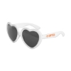 Promotional Heart Shaped Sunglasses White/Black SUNHRT