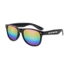 Promotional Iconic Black Frame Mirror Lens Sunglasses Rainbow Various/Black SUNICM