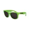 Promotional Kids Classic Solid Color Sunglasses Neon Green/Black SUNKCS