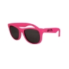 Promotional Kids Classic Solid Color Sunglasses Neon Pink/Black SUNKCS