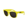 Promotional Kids Classic Solid Color Sunglasses Neon Yellow/Black SUNKCS