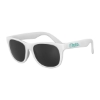 Promotional Premium Classic Solid Color Sunglasses White/Black SUNPCS