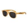 Promotional Polarized Iconic Wood Grain Sunglasses Light Wood Brown/Black SUNPWD