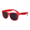 Promotional Solid Color Classic Sunglasses Maroon Red/Black SUNSCL