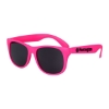 Promotional Solid Color Classic Sunglasses Neon Pink/Black SUNSCL