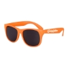 Promotional Solid Color Classic Sunglasses Orange/Black SUNSCL