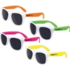 Promotional White Frame Classic Sunglasses Neon Various SUNWFC