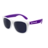 Promotional White Frame Classic Sunglasses Purple/White/Black SUNWFC