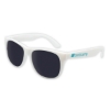 Promotional White Frame Classic Sunglasses White/Black SUNWFC