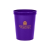 Promotional 16 Oz. Smooth Colored Stadium Cup Purple TDRK2