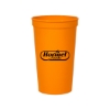 Promotional 22 Oz. Smooth Colored Stadium Cup Orange TDRK3