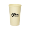 Promotional 22 Oz. Smooth Colored Stadium Cup Vanilla Beige TDRK3