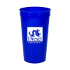 Promotional 32 Oz Smooth Colored Stadium Cup Blue TDRK4