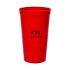 Promotional 32 Oz Smooth Colored Stadium Cup Red TDRK4