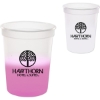 Promotional 16 Oz. Color Changing Frost Stadium Cup Frost White/Red TDRK8
