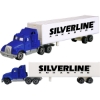 Promotional Die Cast Tractor Trailer (7.5) White/Blue TRKTRL