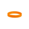 Promotional USA Debossed Silicone Bracelet Orange USADEB