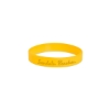 Promotional USA Debossed Silicone Bracelet Yellow USADEB