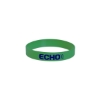 Promotional USA Screen Printed Silicone Bracelet Green USASSB