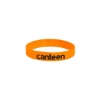 Promotional USA Screen Printed Silicone Bracelet Orange USASSB