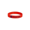 Promotional USA Screen Printed Silicone Bracelet Red USASSB