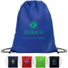 Custom 14.5 x 17.5 Eco-Friendly 80GSM Non-Woven Drawstring Backpack with Logo B516