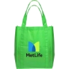 Promotional 12x14 Eco-Friendly 80GSM Non-Woven Tote Lime Green B519