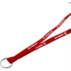 Promotional 3/8 Shoe String Lanyard Red L103T