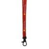 Promotional 3/8 Euro Soft Lanyard Red L108
