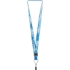 Promotional Heat Transfer Lanyard Royal Blue L131