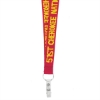 Promotional 3/4 Woven Text Lanyard Red L201
