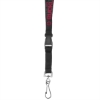 Promotional 3/4 Woven Text Lanyard Black L201