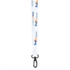 Promotional 3/4 High Detail Woven Lanyard White L203