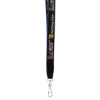 Promotional 3/4 High Detail Woven Lanyard Black L203