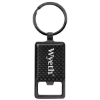 Custom Saugus Key Chain Bottle Opener - Black with Logo A7021