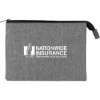 Custom Heathered Reusable 3-Pocket EVA Pouch with Logo B104