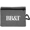 Custom 210D Heathered 4-Pocket Accessory Pouch with Logo B108
