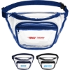 Promotional Clear PVC Fanny Pack with Dual Pockets - Large Blue B111